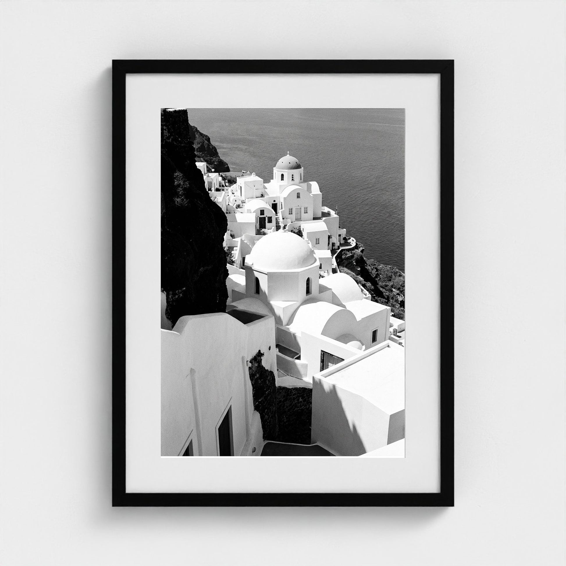 bw-greek-geometries 18x24-black frame frame
