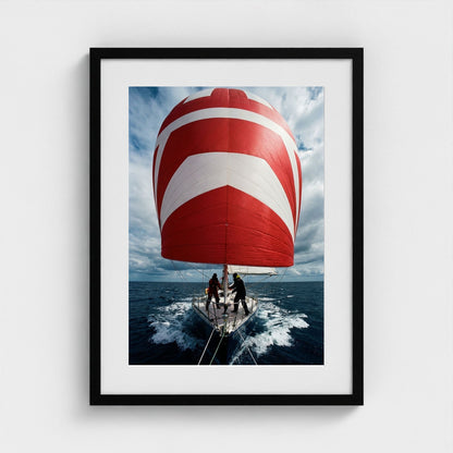 spinnaker-run 18x24-black frame frame