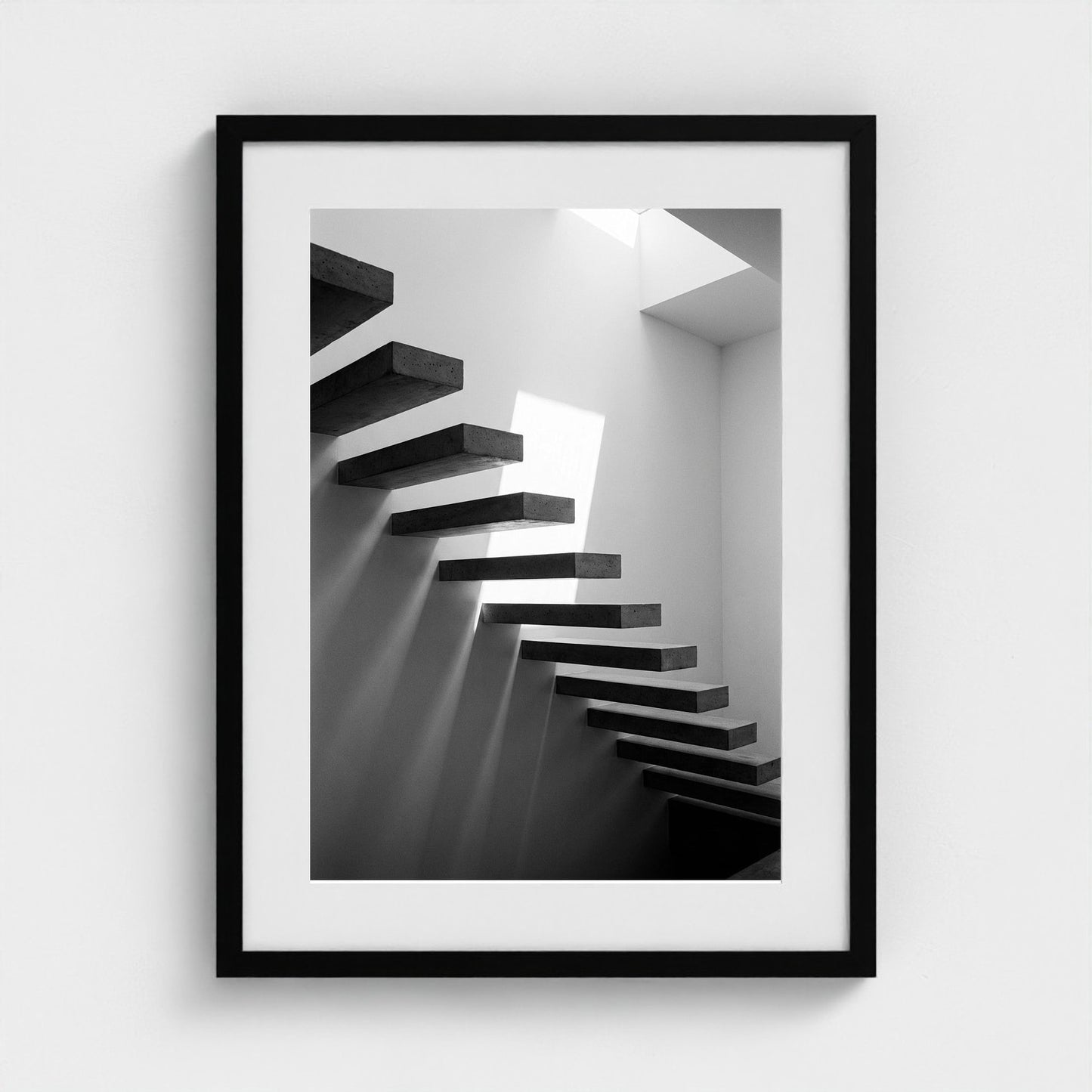 floating-staircase 18x24-black frame frame
