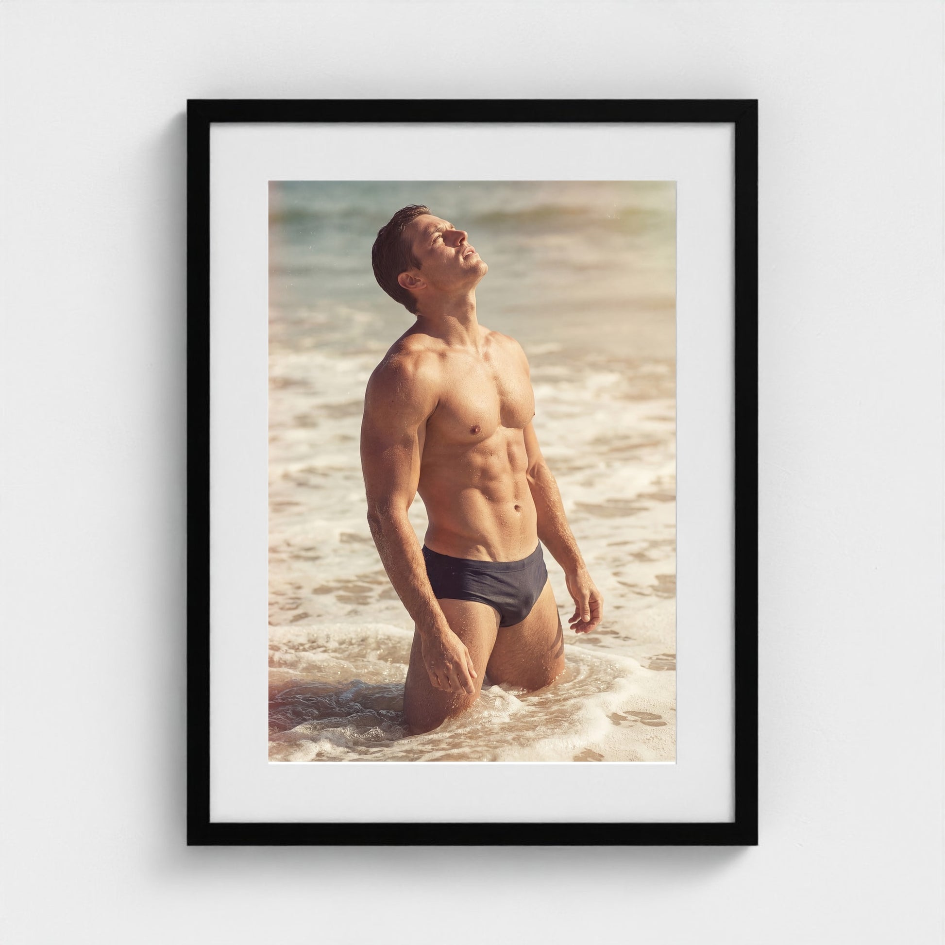 2026 03 12 20 47 00 Standing Surf Portrait 18x24-black frame — Fire Island Modern