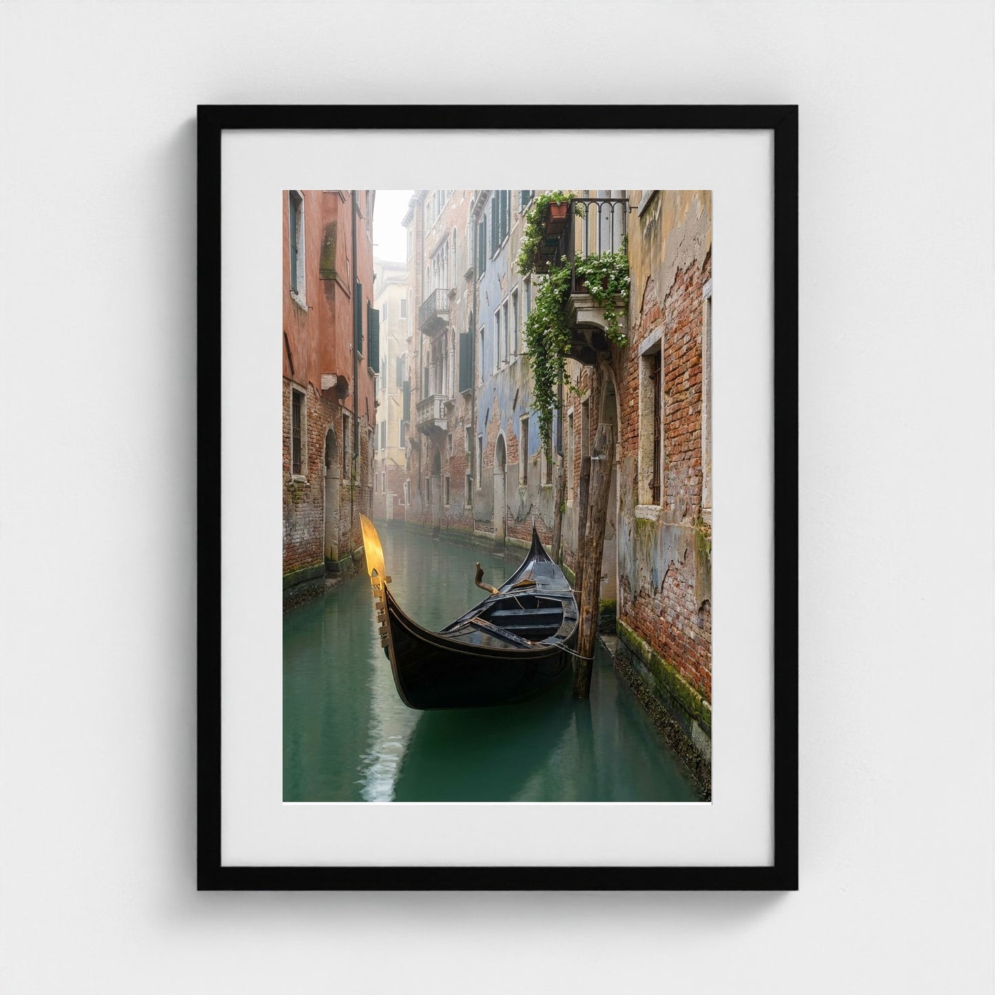 gondola-morning 18x24-black frame frame