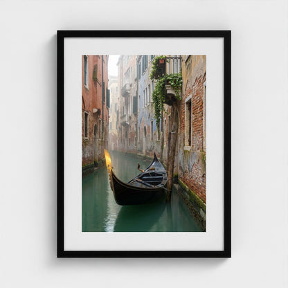 gondola-morning 18x24-black frame frame