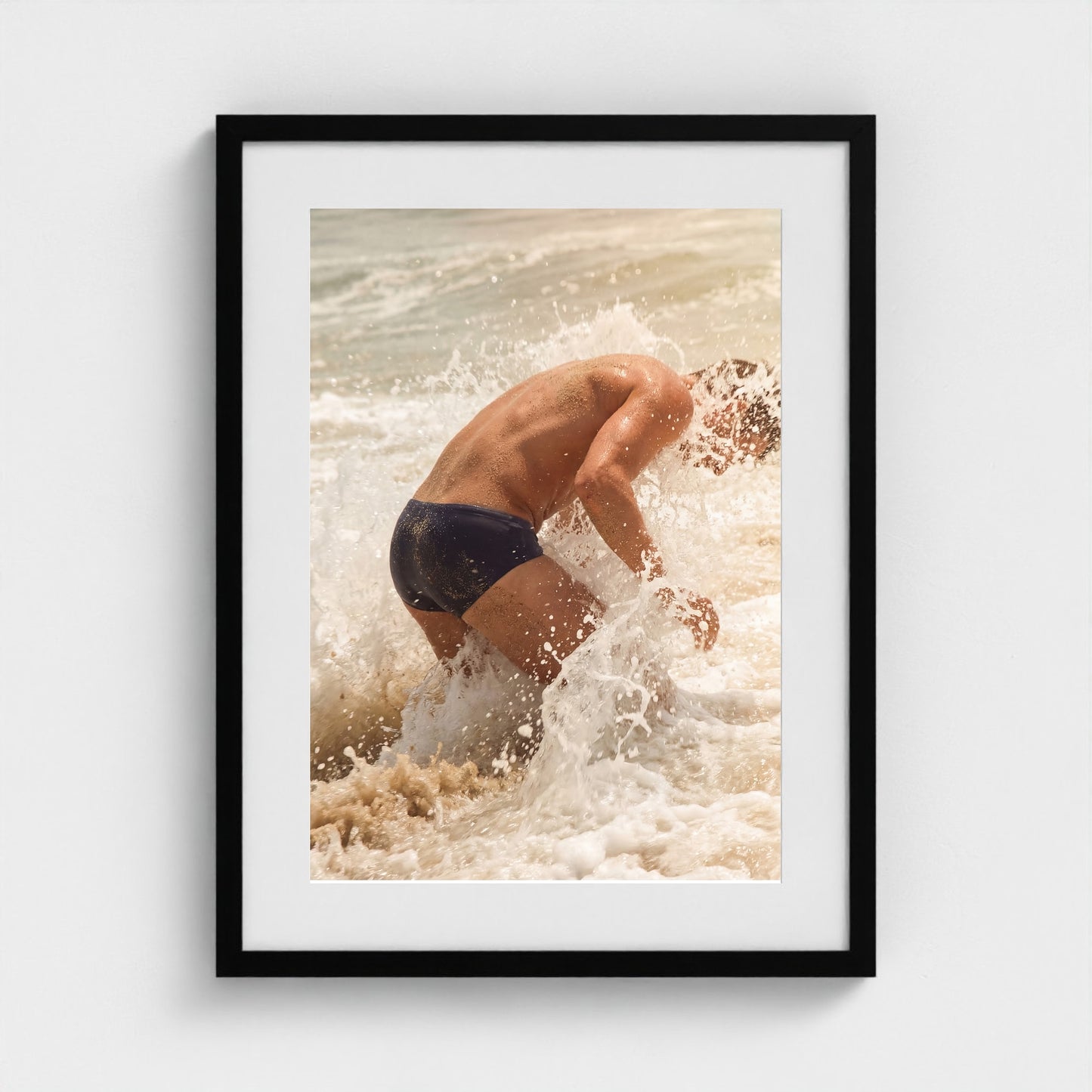 2026 03 12 19 54 01 Atlantic Impact Full Body 18x24-black frame — Fire Island Modern