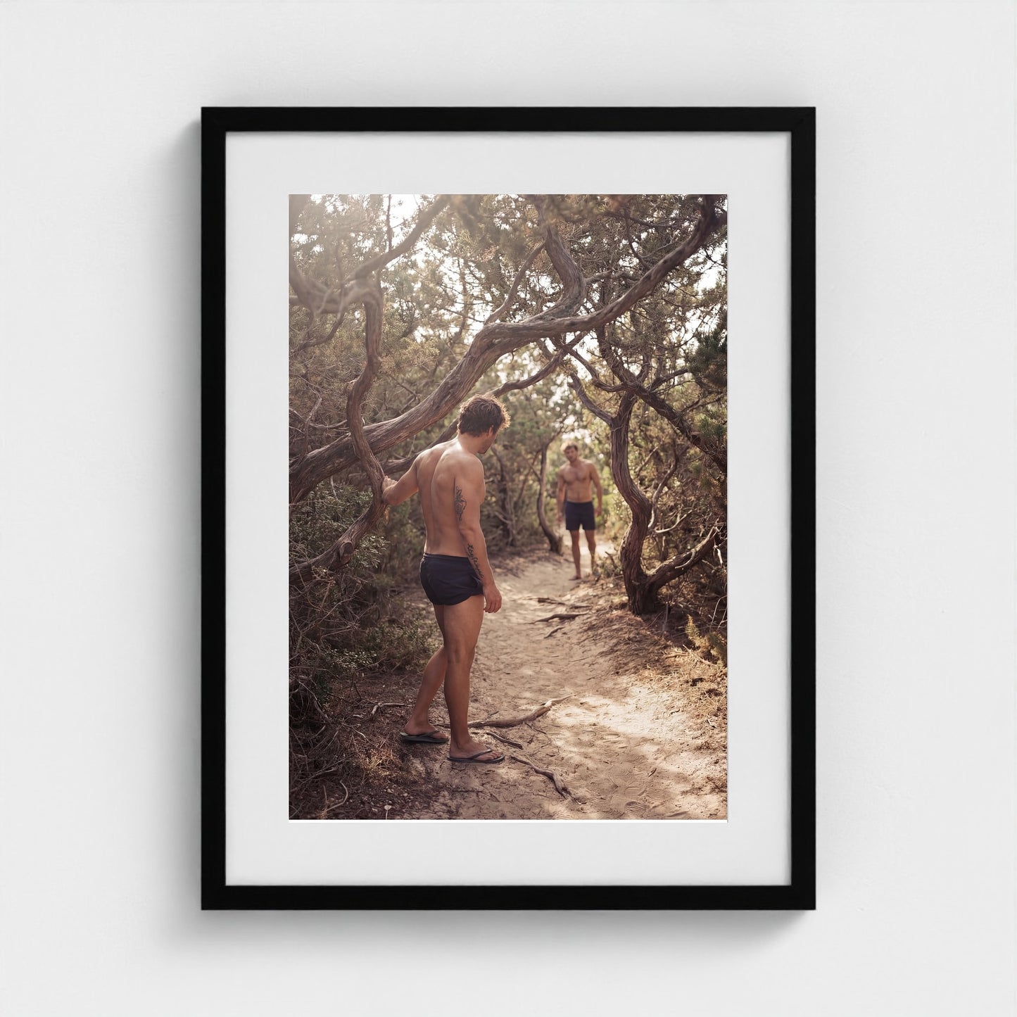 2026 03 12 17 02 02 Meatrack Tension 18x24-black frame — Fire Island Modern