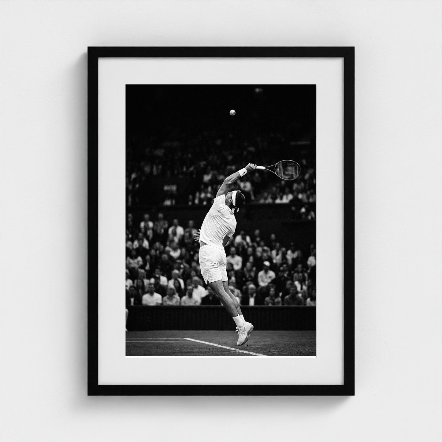 tennis-serve 18x24-black frame frame