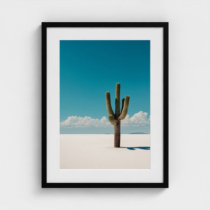 minimalist-cactus-silhouette-against-bright-white-67a9856e-c 18x24-black frame frame