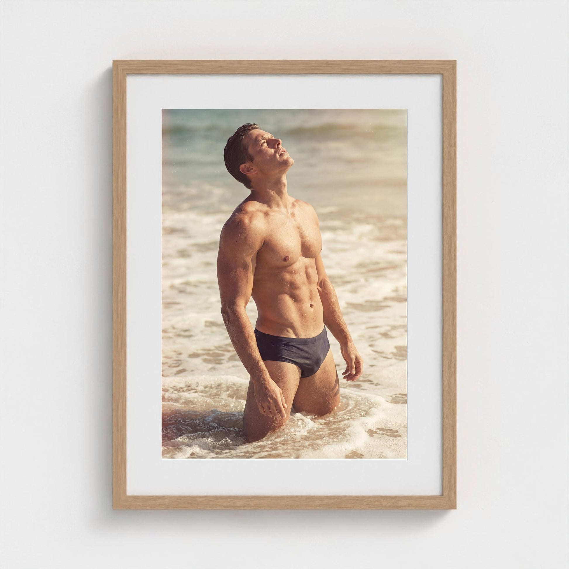 2026 03 12 20 47 00 Standing Surf Portrait 18x24-natural frame — Fire Island Modern
