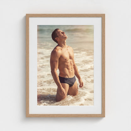 2026 03 12 20 47 00 Standing Surf Portrait 18x24-natural frame — Fire Island Modern