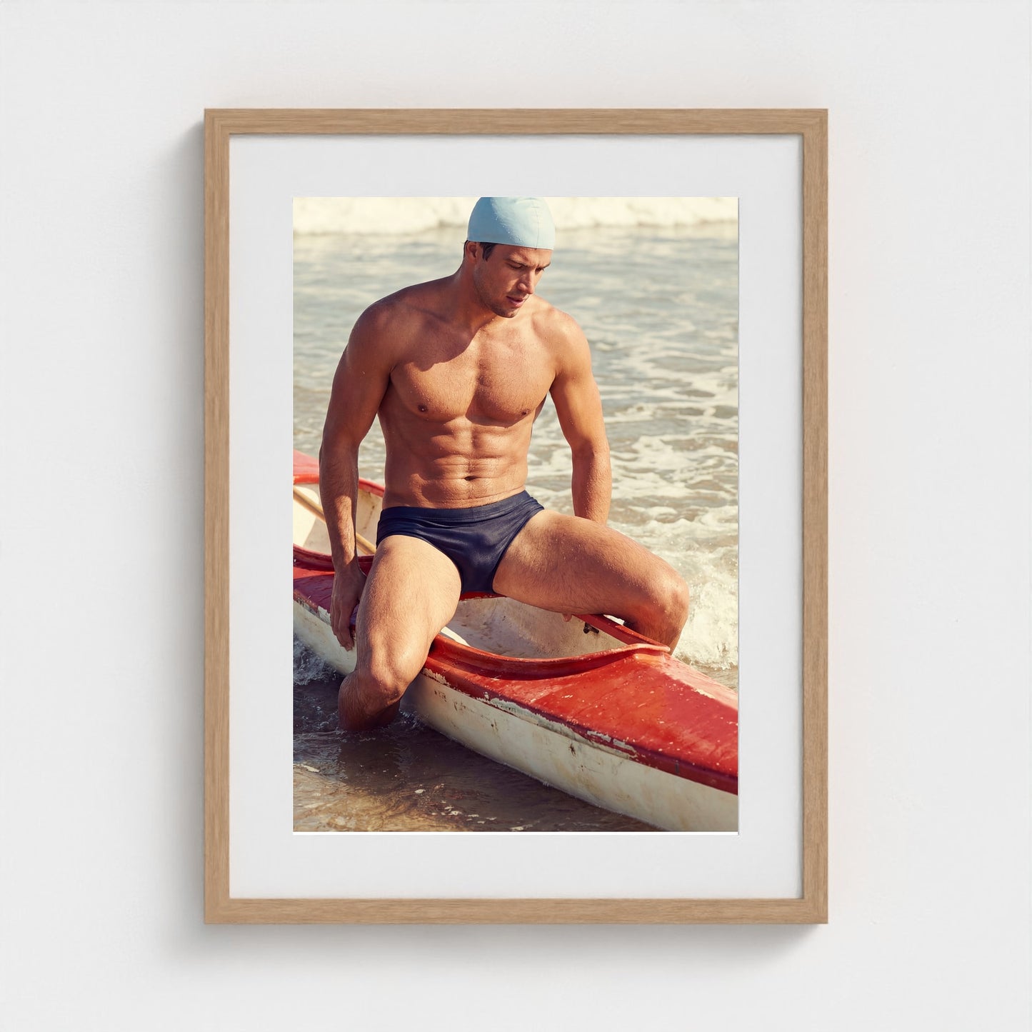 2026 03 12 20 37 00 Canoe Athletic Study 18x24-natural frame — Fire Island Modern