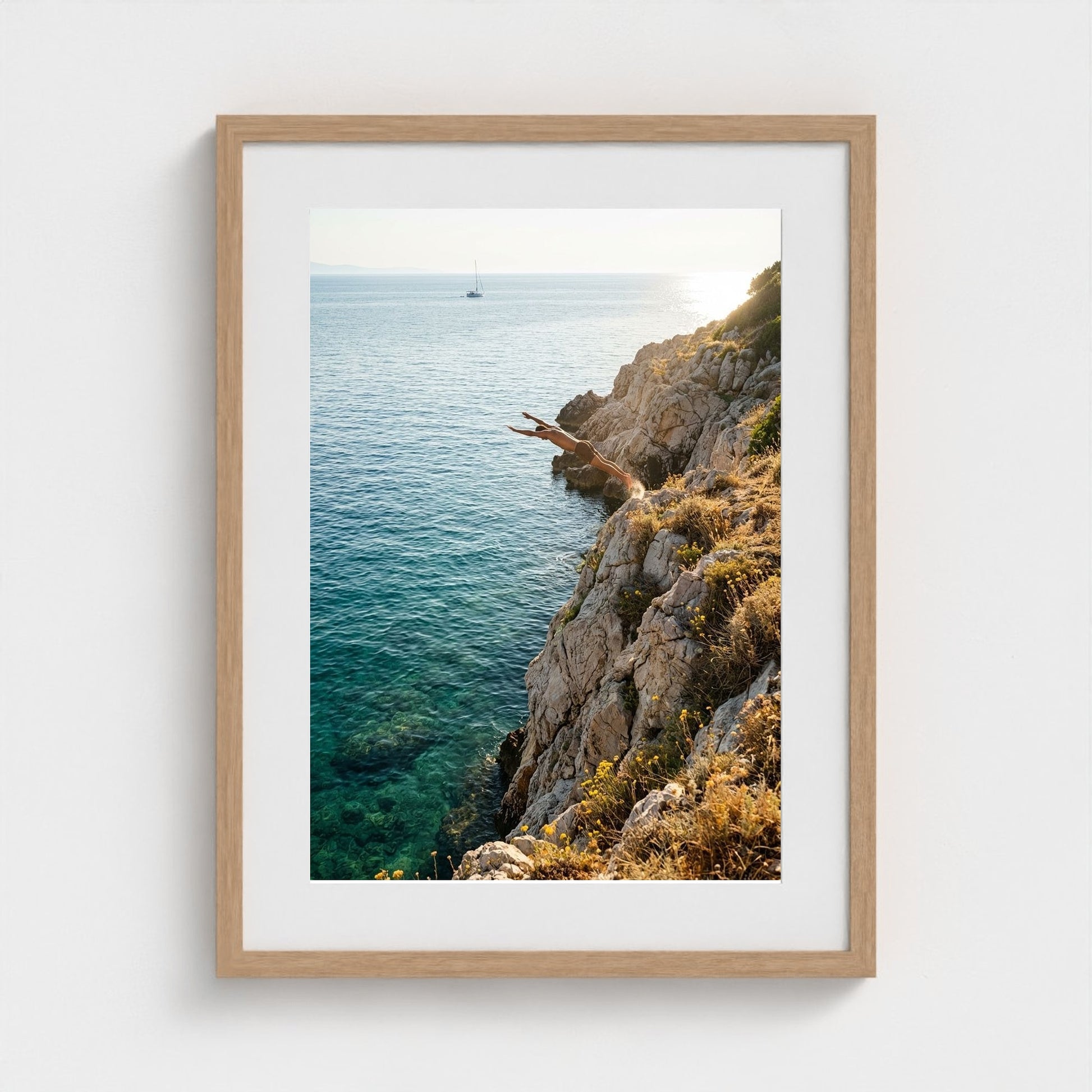 cliff-dive 18x24-natural frame frame