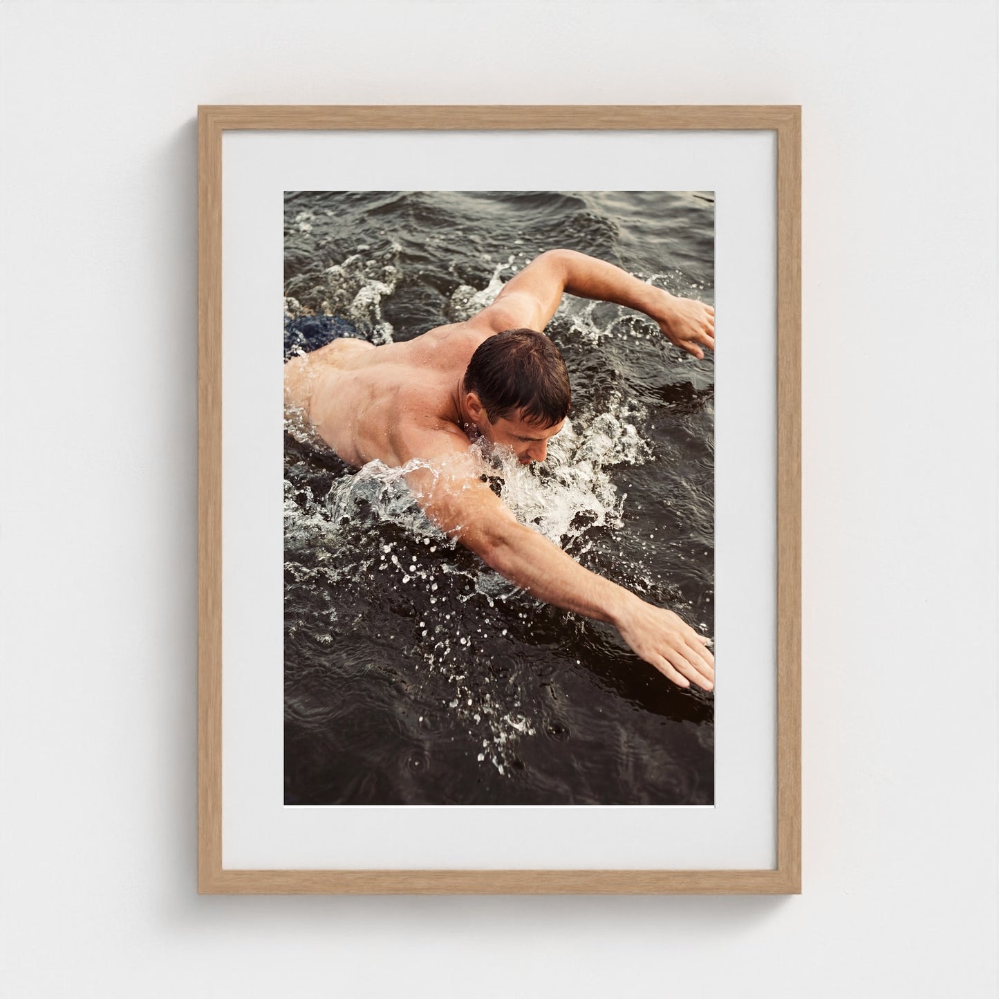2026 03 12 19 56 00 Overhead Water Body Study 18x24-natural frame — Fire Island Modern