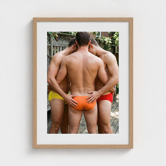 2026 03 12 19 58 00 Three Man Body Cluster 18x24-natural frame — Fire Island Modern