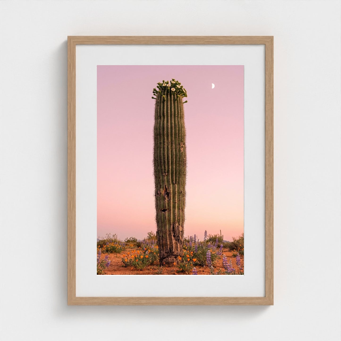 cactus-pink 18x24-natural frame frame