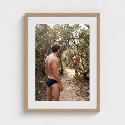 2026 03 12 21 53 01 Meatrack Watcher Tension 18x24-natural frame — Fire Island Modern