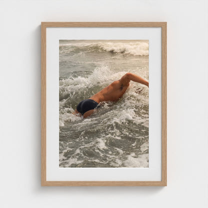2026 03 12 19 54 05 Atlantic Impact Side View 18x24-natural frame — Fire Island Modern