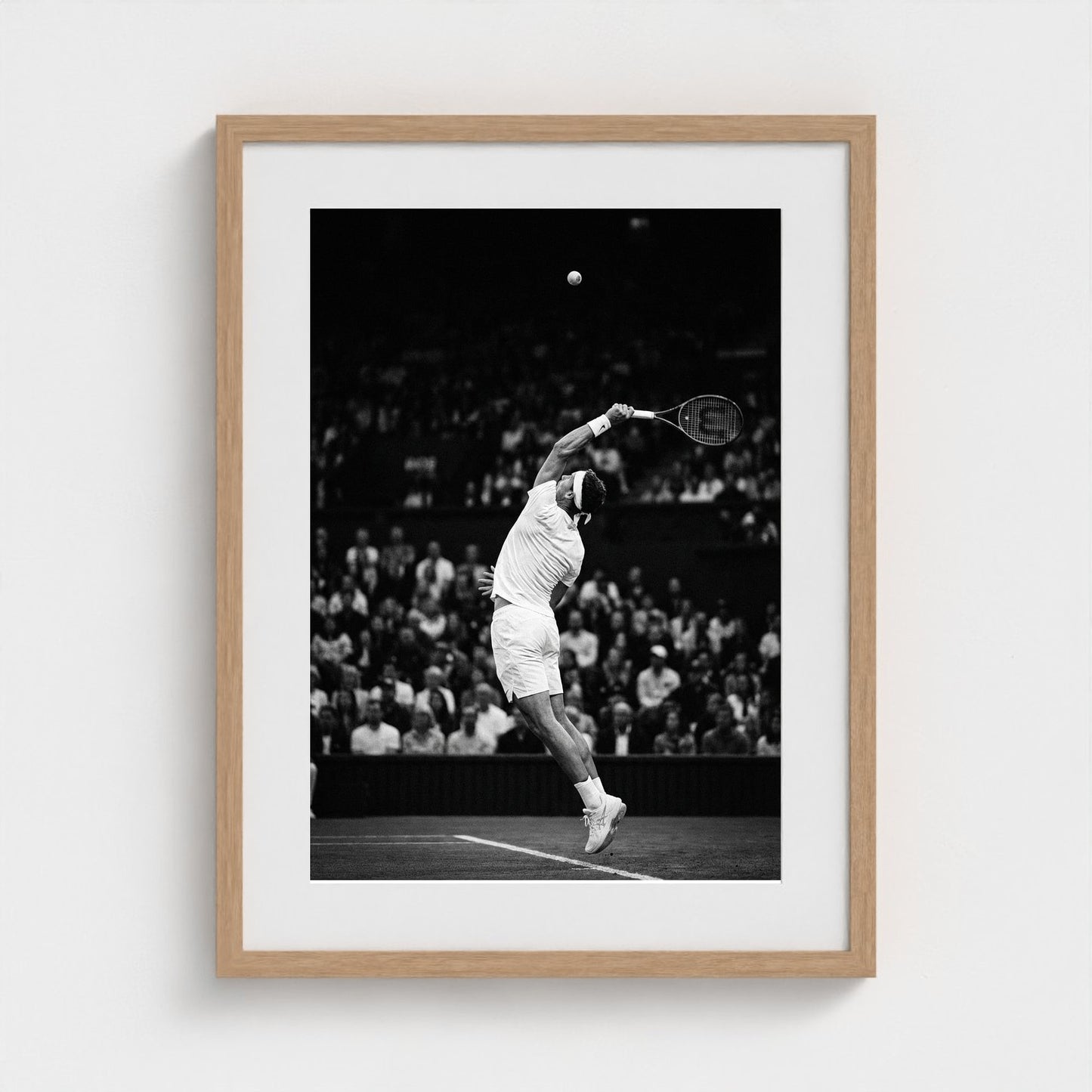 tennis-serve 18x24-natural frame frame