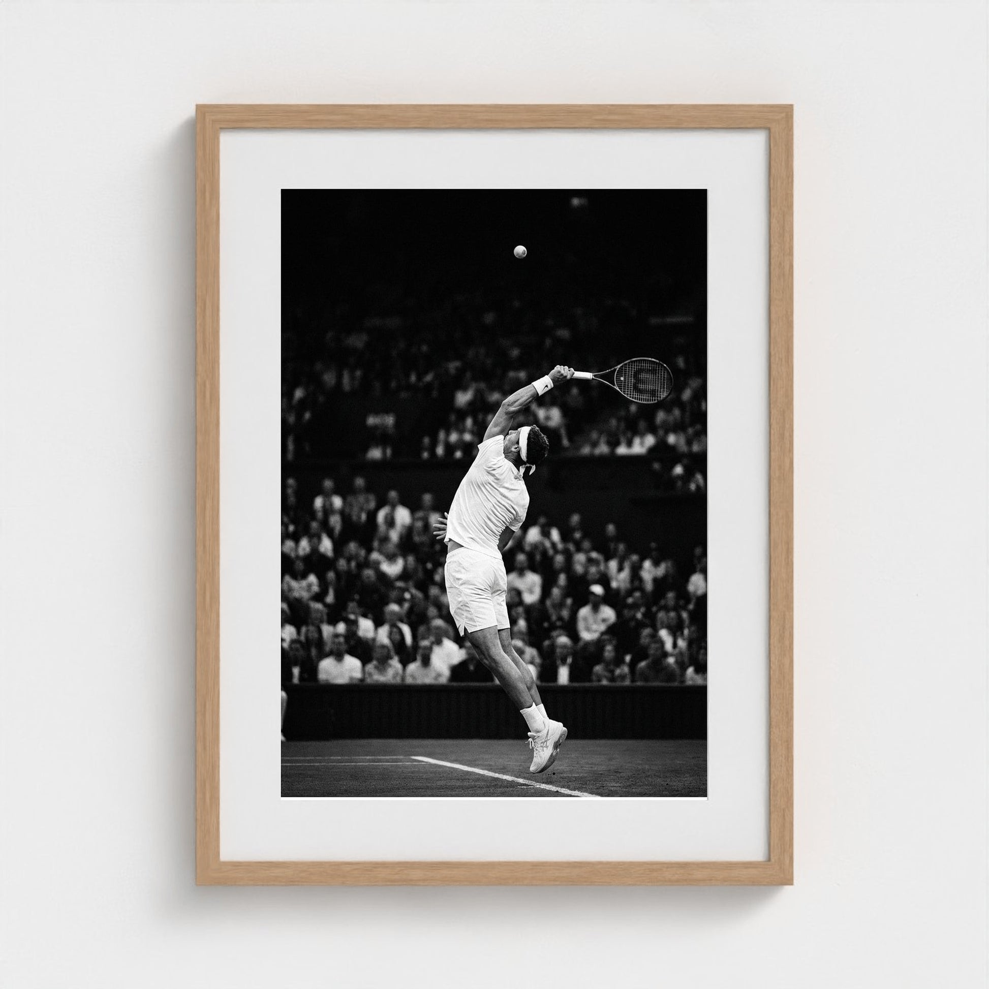 tennis-serve 18x24-natural frame frame