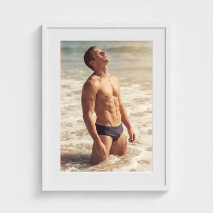 2026 03 12 20 47 00 Standing Surf Portrait 18x24-white frame — Fire Island Modern