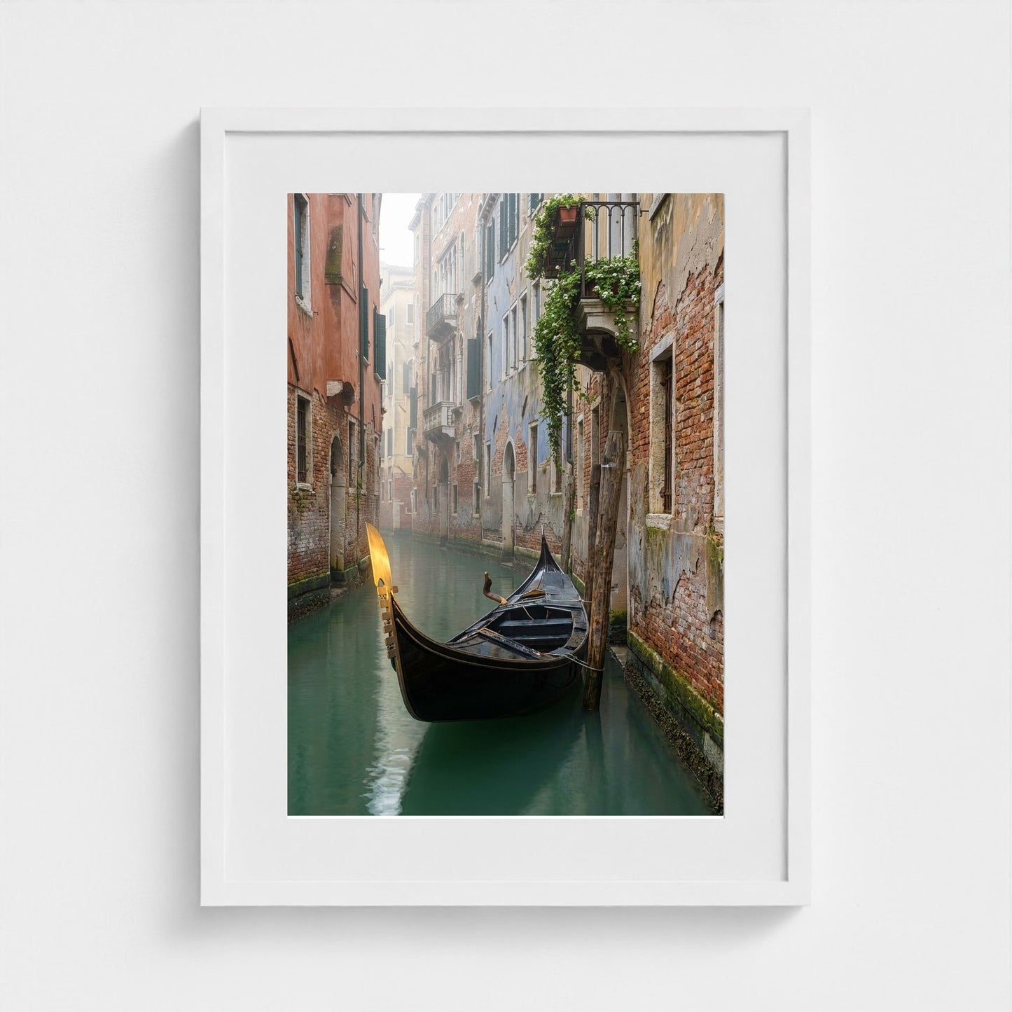 gondola-morning 18x24-white frame frame