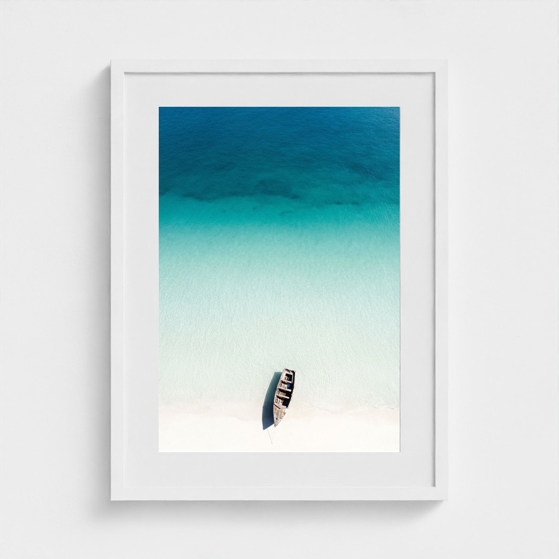 turquoise-gradient 18x24-white frame frame