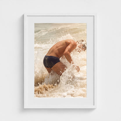 2026 03 12 19 54 01 Atlantic Impact Full Body 18x24-white frame — Fire Island Modern