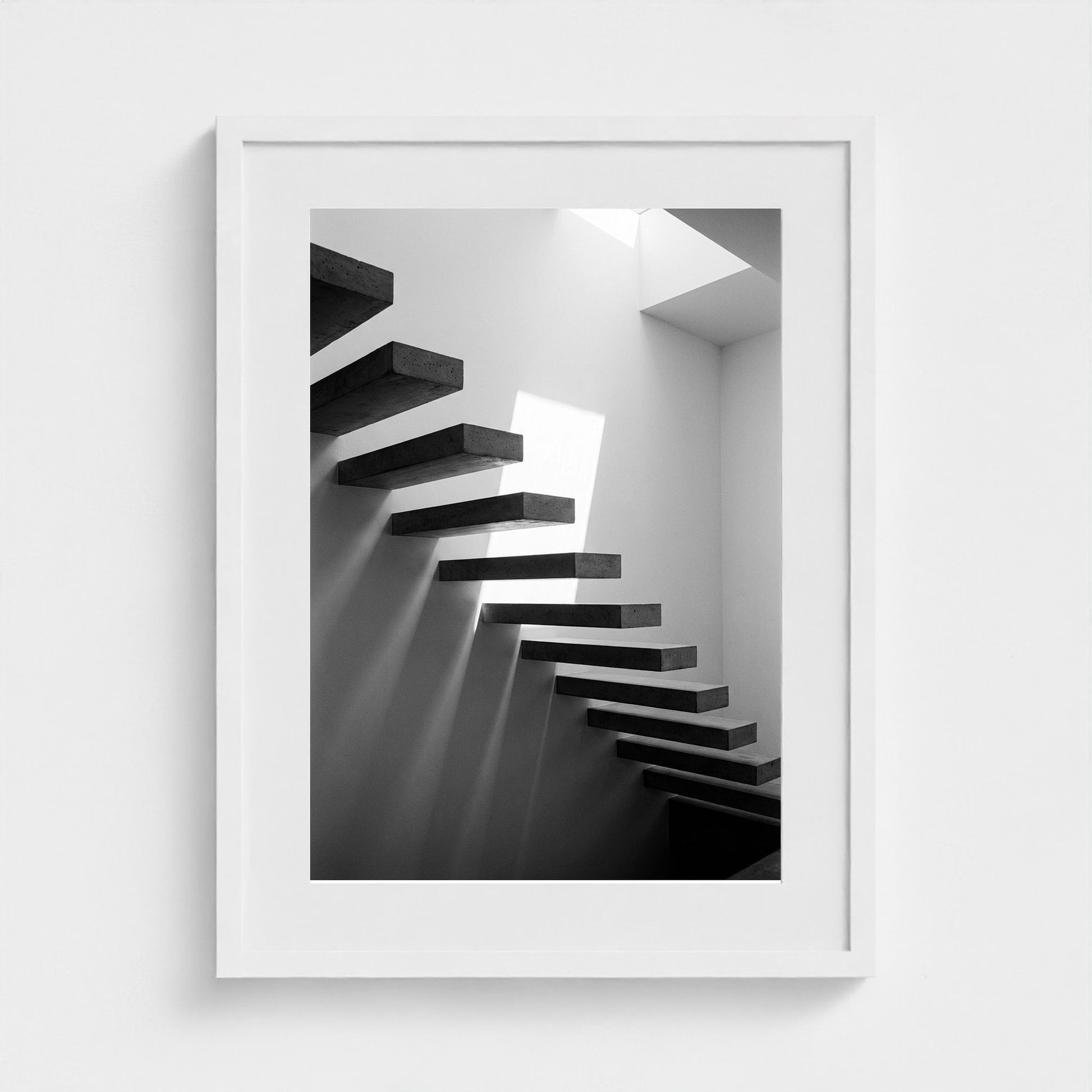 floating-staircase 18x24-white frame frame