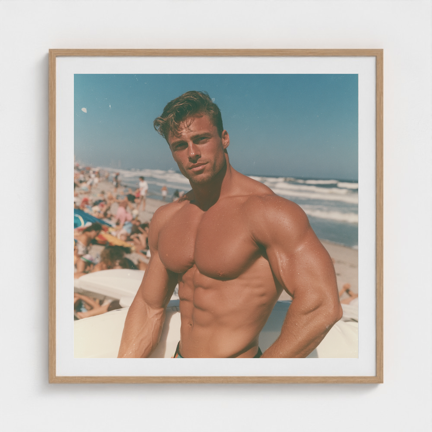 Saltline Study I fine art photography print in a Natural frame — Lost Paradise crop-to-fill cover v2 ab65da03d7