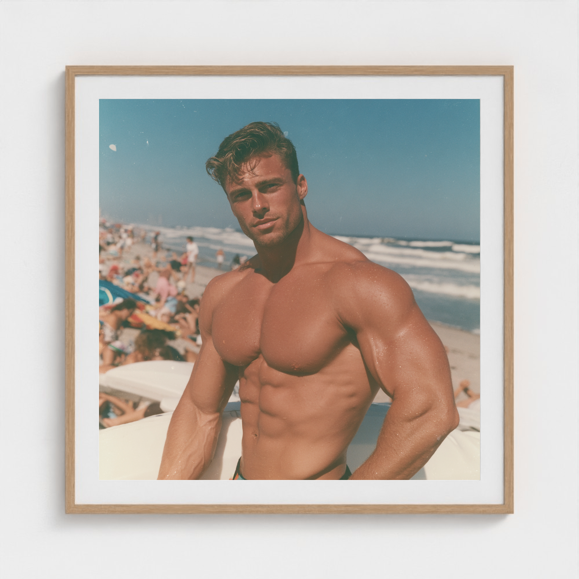 Saltline Study I fine art photography print in a Natural frame — Lost Paradise crop-to-fill cover v2 ab65da03d7