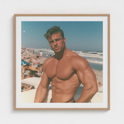 Saltline Study I fine art photography print in a Natural frame — Lost Paradise crop-to-fill cover v2 ab65da03d7