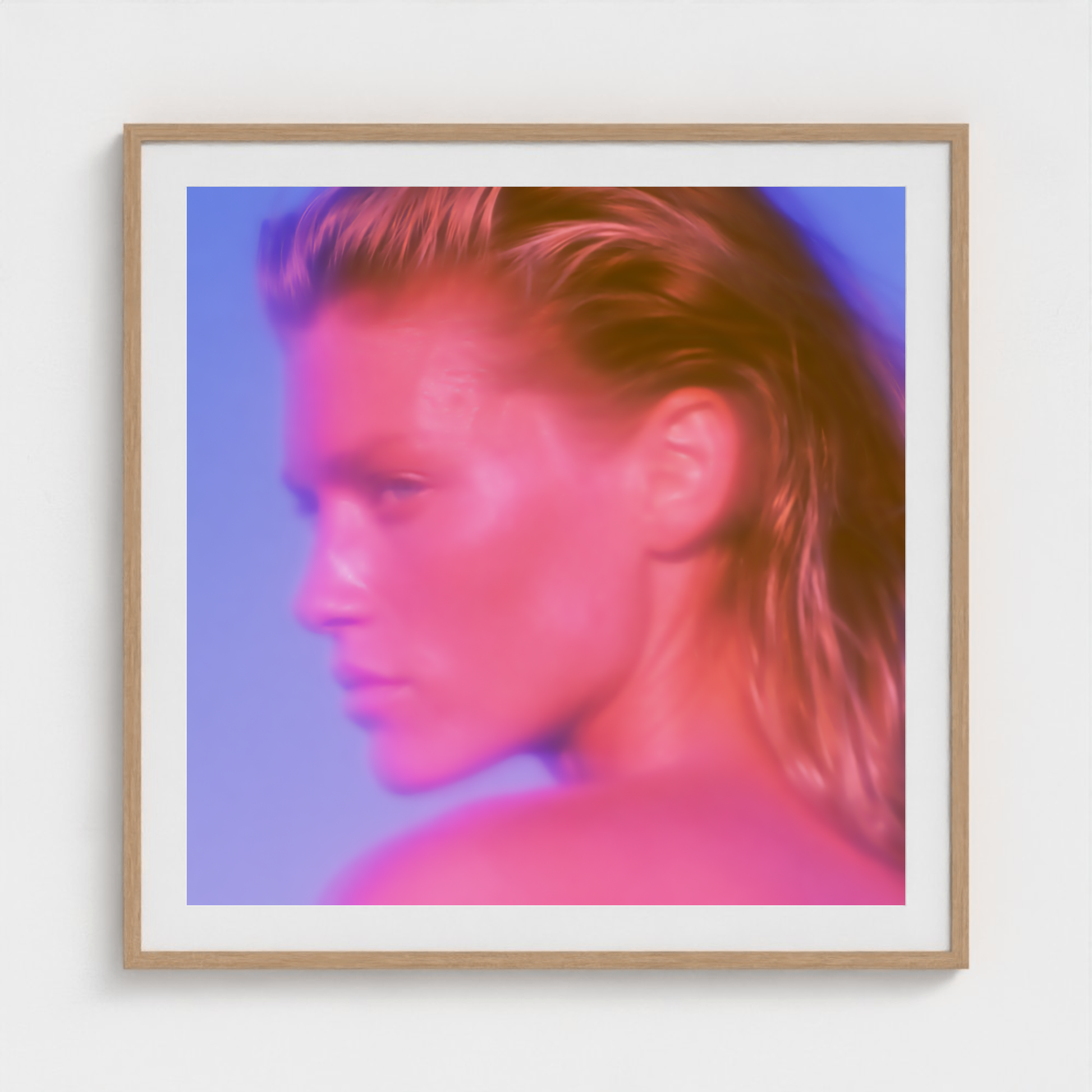 Rose Static fine art photography print in a Natural frame — Chromatic Heat crop-to-fill cover v1 3a49f593e0