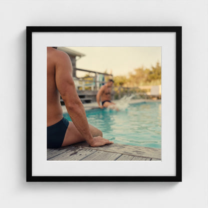 2026 03 12 21 53 04 Pool Fragment Distance Charge 20x20-black frame — Fire Island Modern