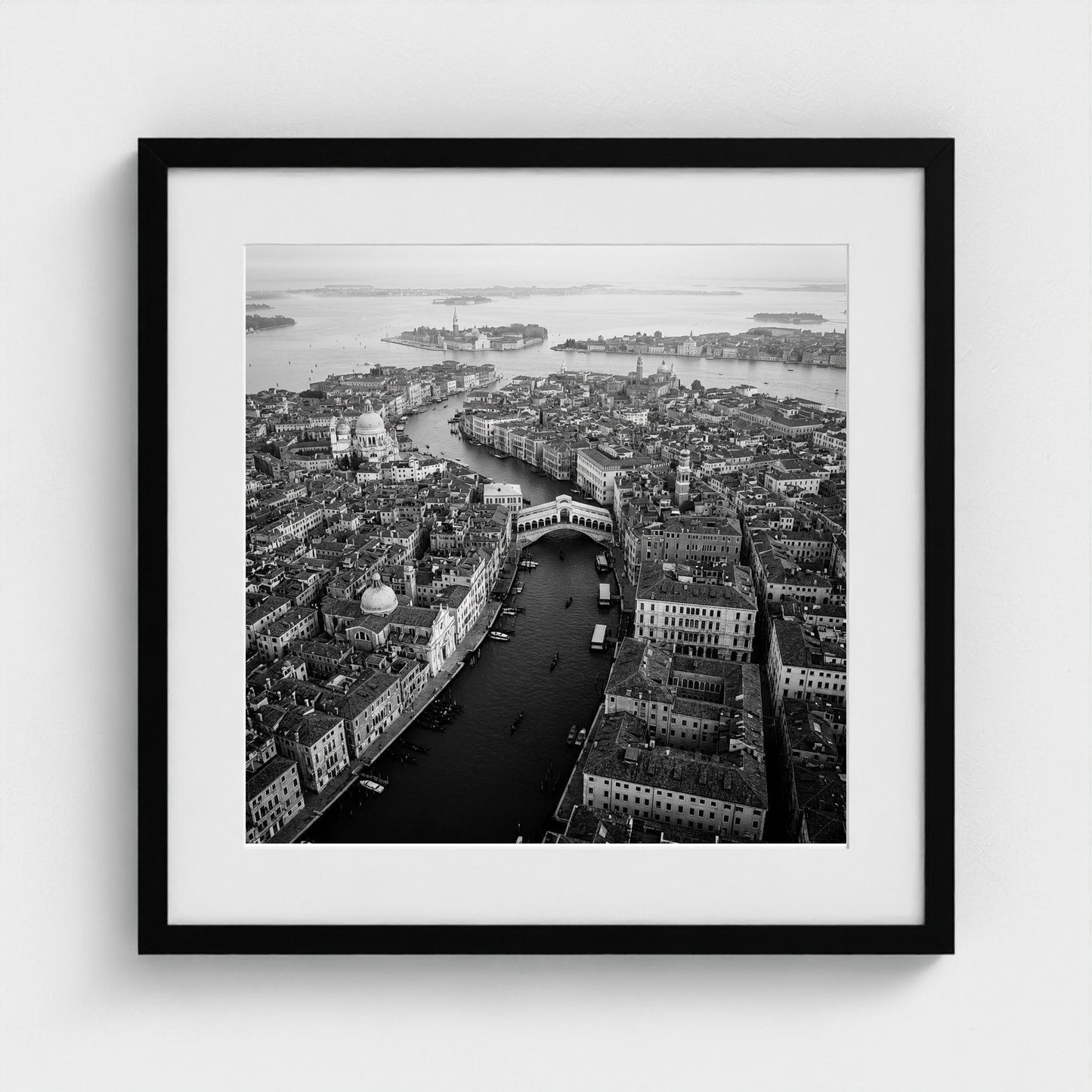 bw-venice-above 20x20-black frame frame