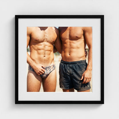 2026 03 12 20 01 00 Two Man Brief Crop 20x20-black frame — Fire Island Modern