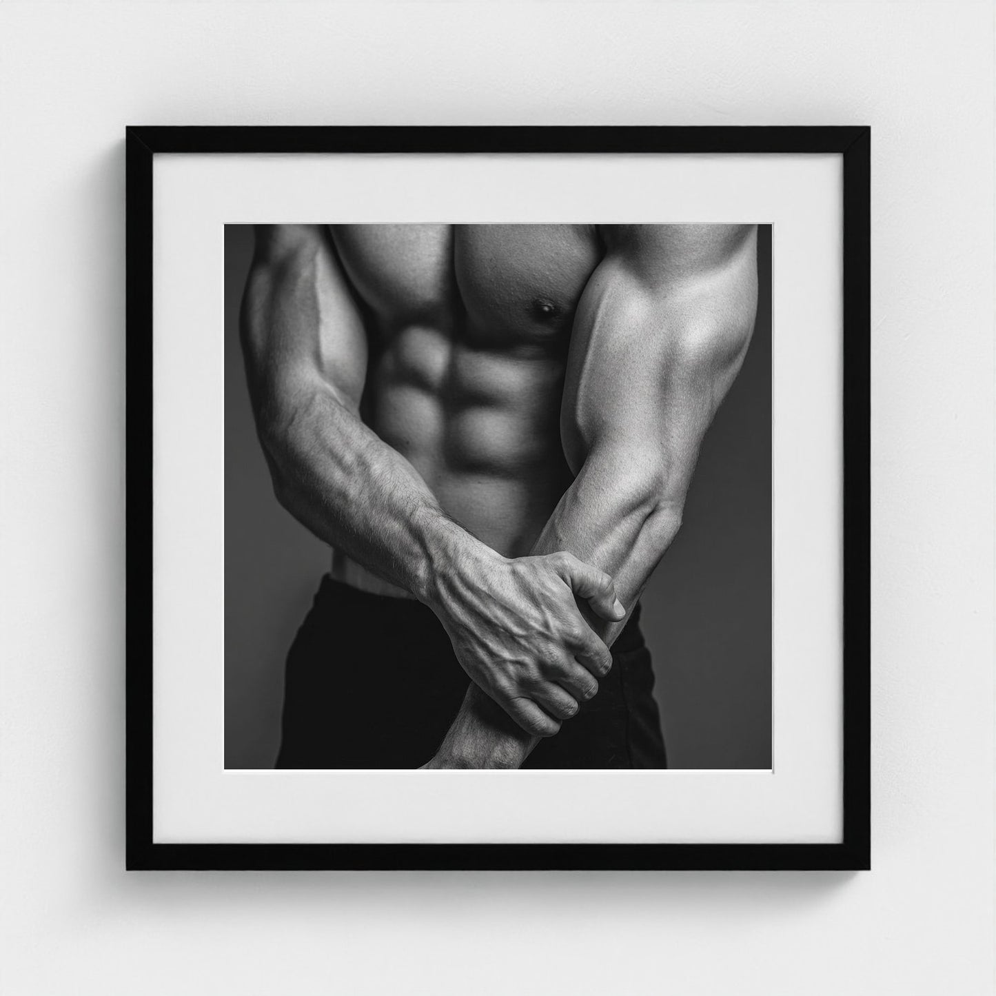studio-close-up-interlocked-hands-and-forearms-v 20x20-black frame frame
