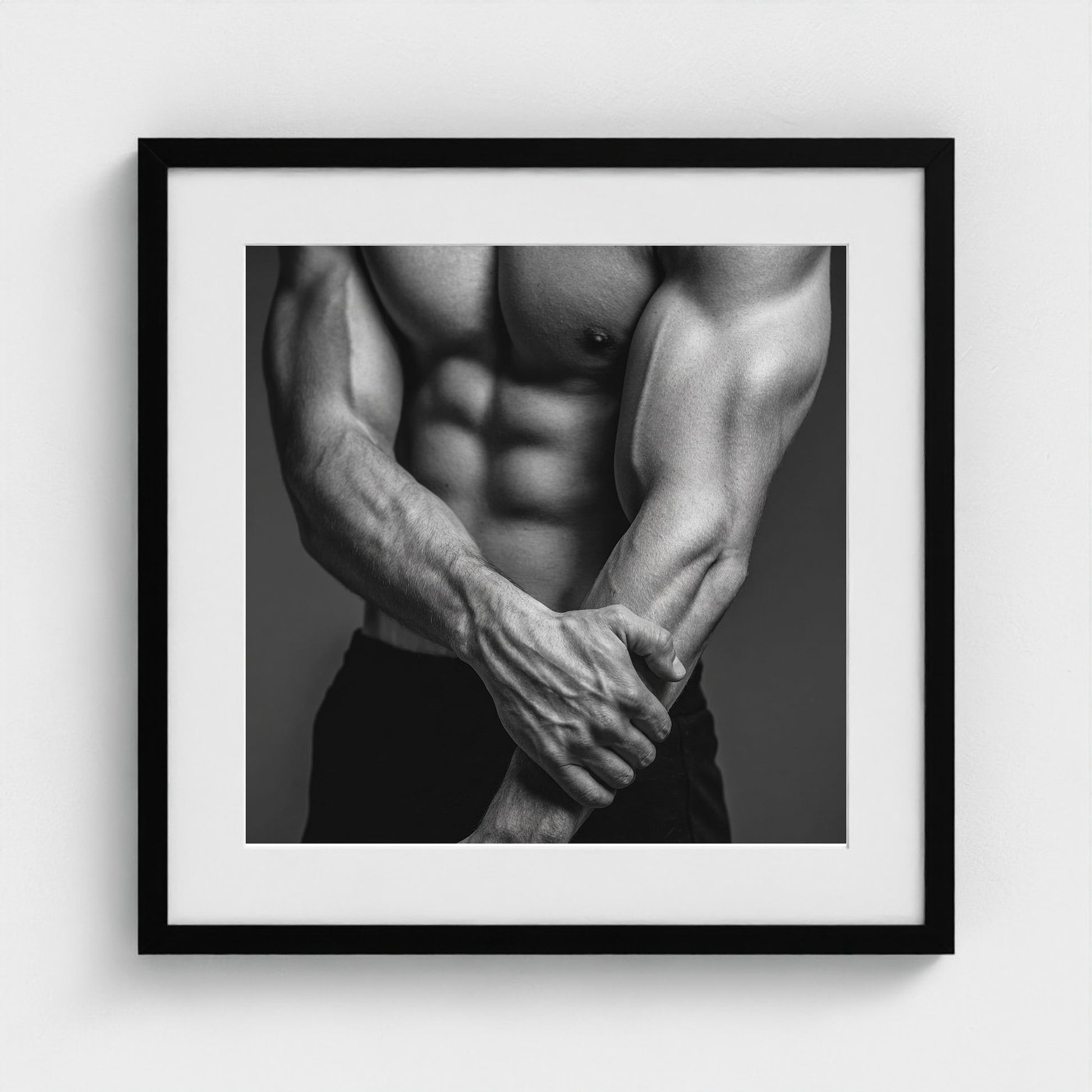 studio-close-up-interlocked-hands-and-forearms-v 20x20-black frame frame