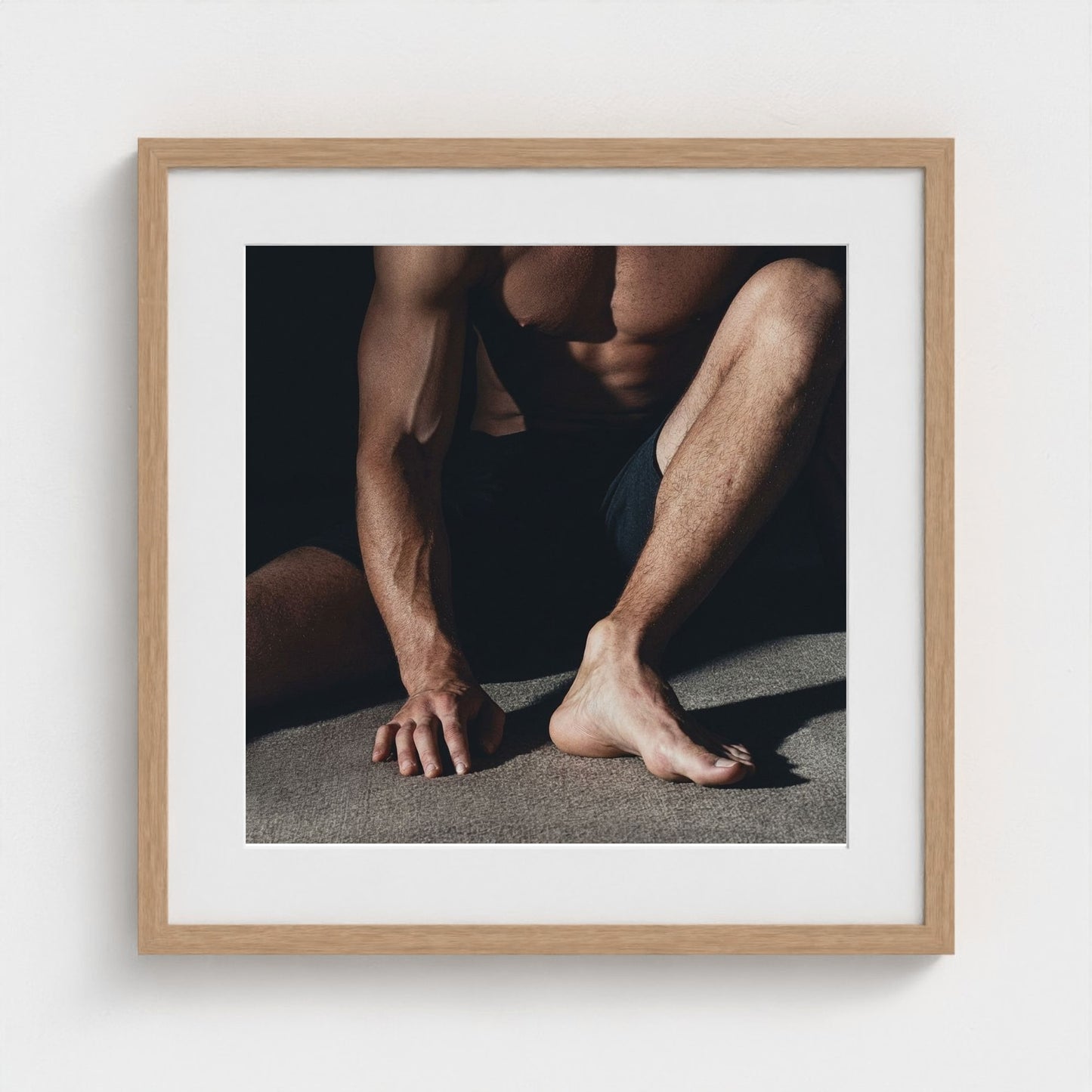 a-muscular-mans-foot-close-up-of-feet-and-ankles 20x20-natural frame frame