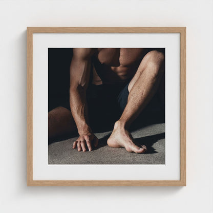 a-muscular-mans-foot-close-up-of-feet-and-ankles 20x20-natural frame frame