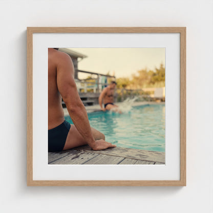 2026 03 12 21 53 04 Pool Fragment Distance Charge 20x20-natural frame — Fire Island Modern