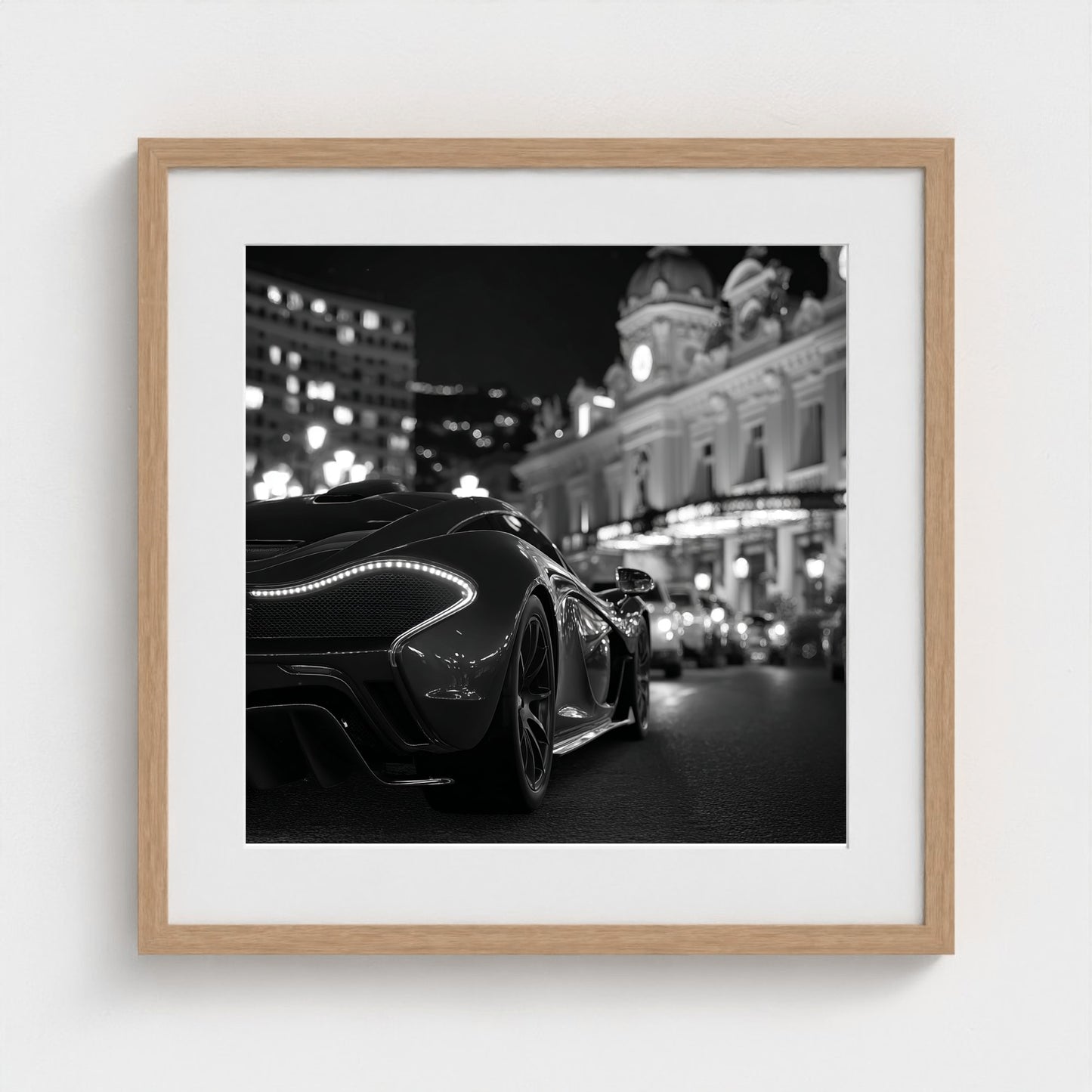 luxury-exotic-sports-car-in-montecarlo-at-night 20x20-natural frame frame