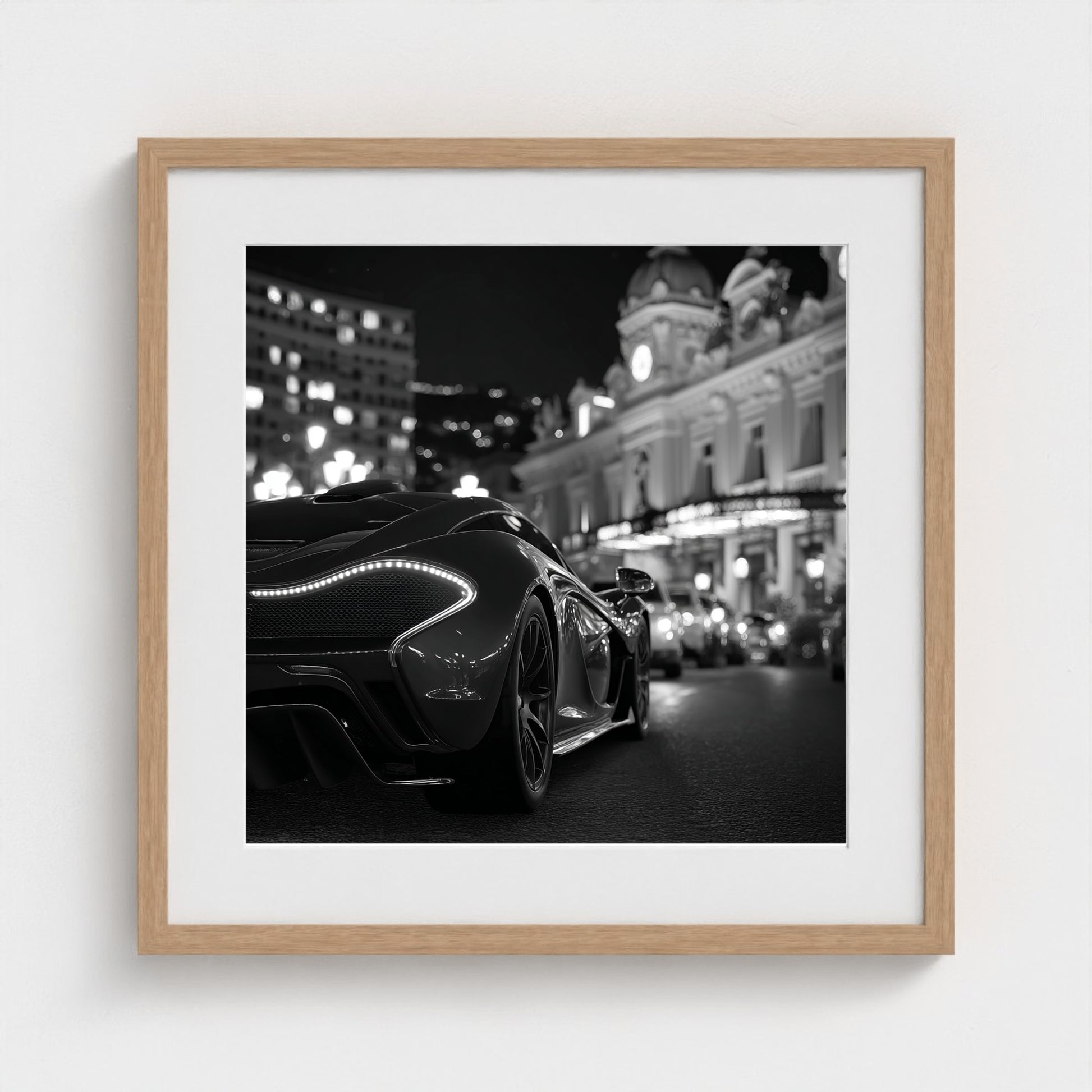 luxury-exotic-sports-car-in-montecarlo-at-night 20x20-natural frame frame