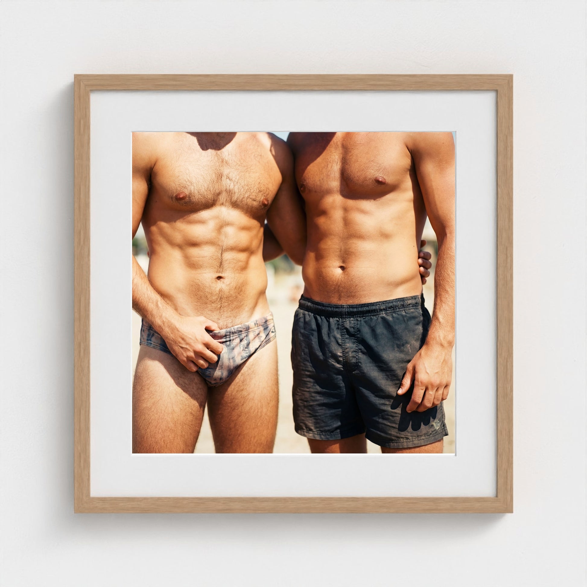 2026 03 12 20 01 00 Two Man Brief Crop 20x20-natural frame — Fire Island Modern