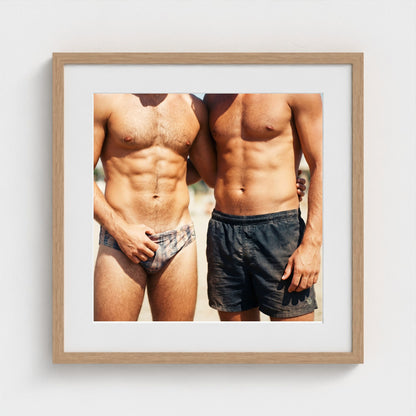 2026 03 12 20 01 00 Two Man Brief Crop 20x20-natural frame — Fire Island Modern
