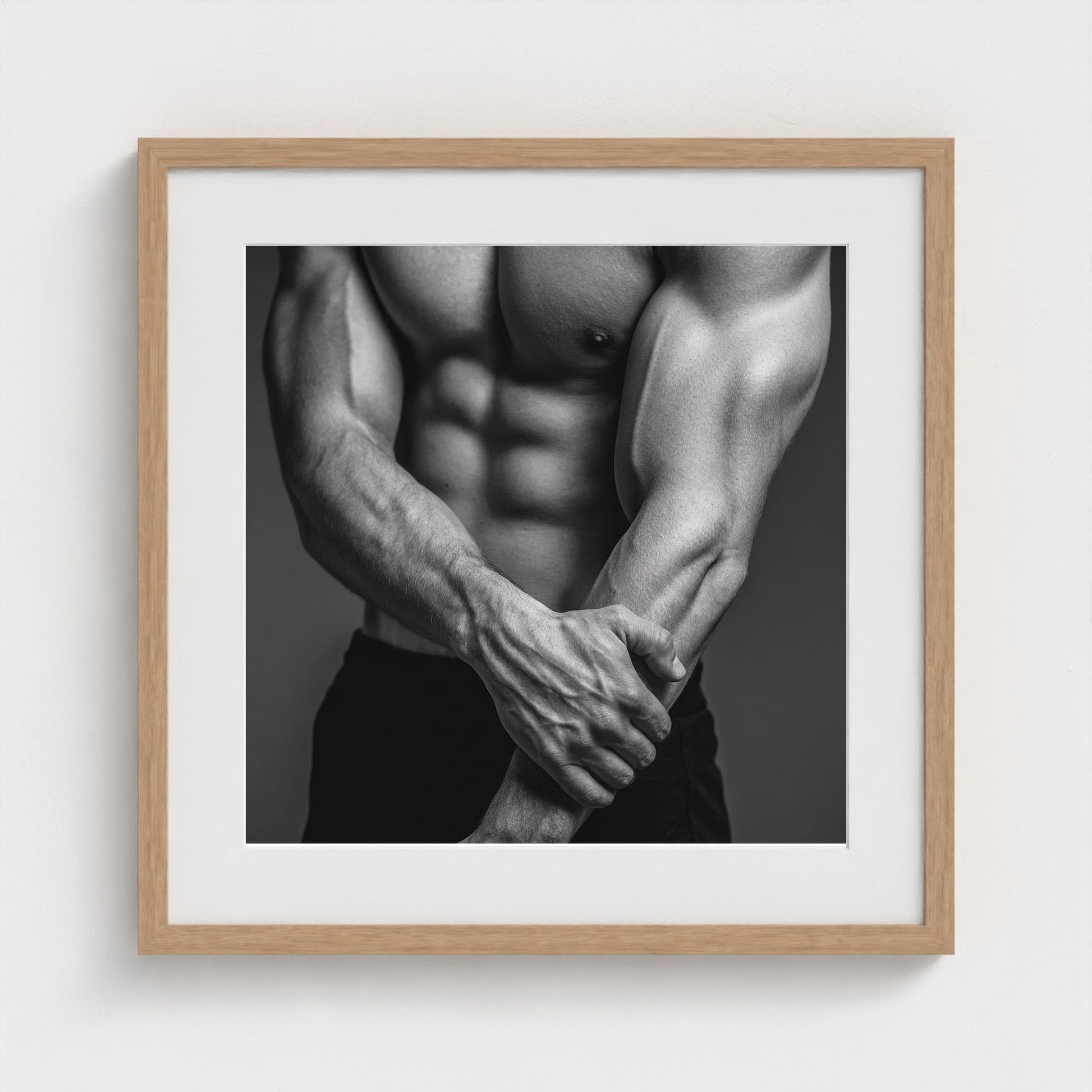 studio-close-up-interlocked-hands-and-forearms-v 20x20-natural frame frame