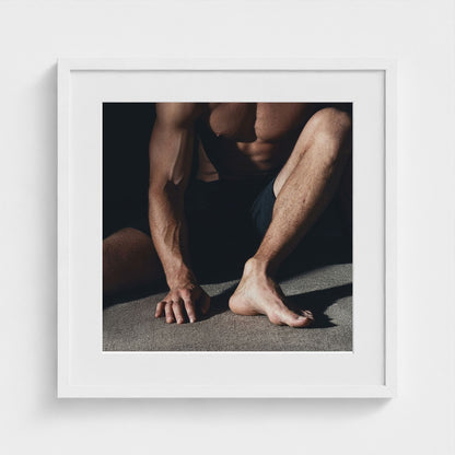 a-muscular-mans-foot-close-up-of-feet-and-ankles 20x20-white frame frame