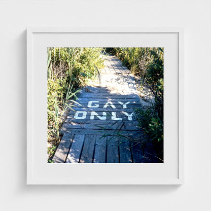 2026 03 12 15 34 00 Gays Only Boardwalk Zoomout Square 20x20-white frame — Fire Island Modern
