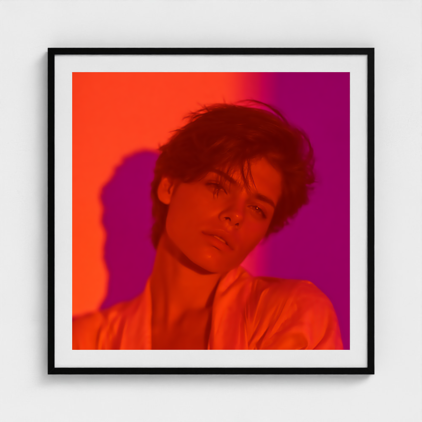 Ember Poise fine art photography print in a Black frame — Chromatic Heat crop-to-fill cover v1 8fb0f14932