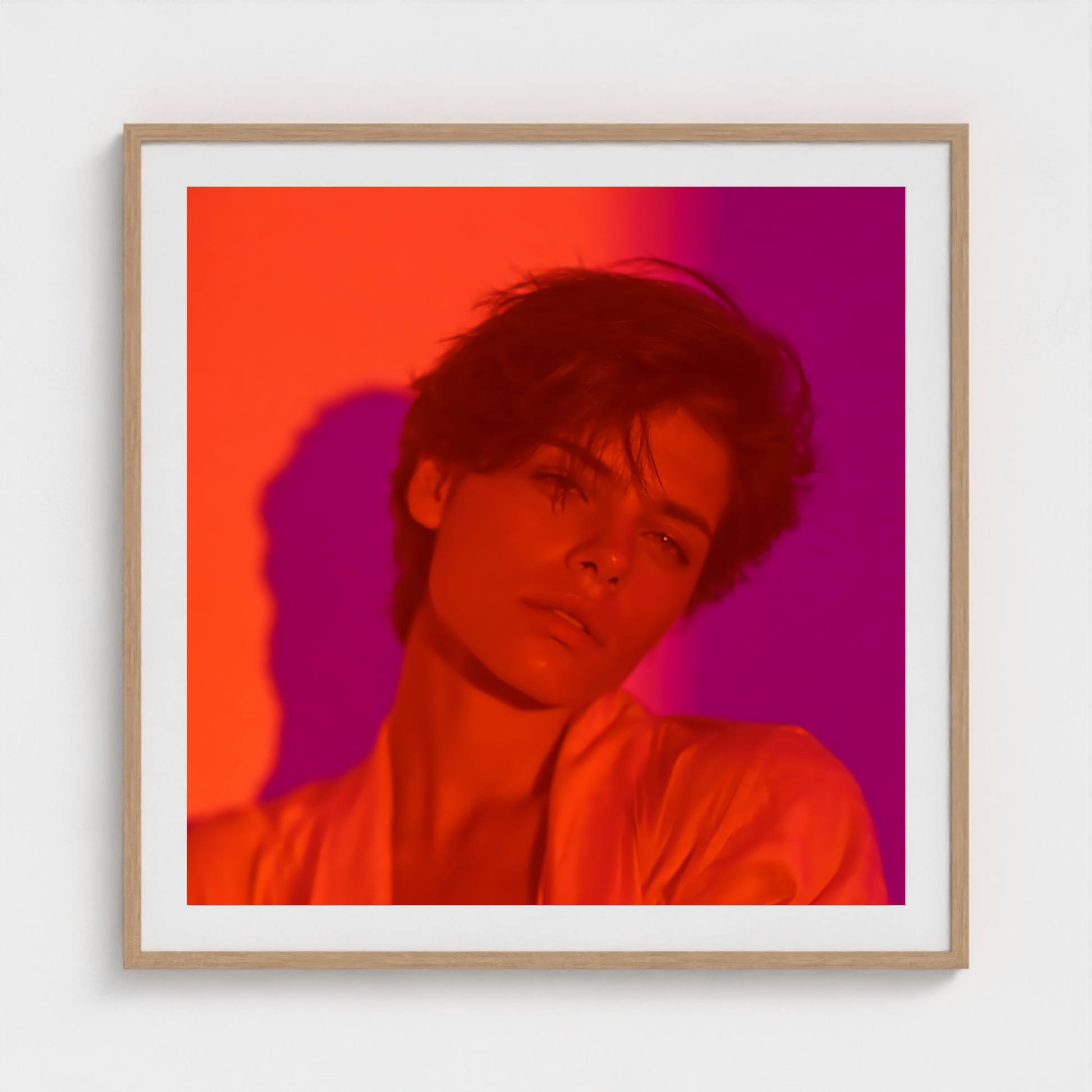 Ember Poise fine art photography print in a Natural frame — Chromatic Heat crop-to-fill cover v1 7e16aec93b