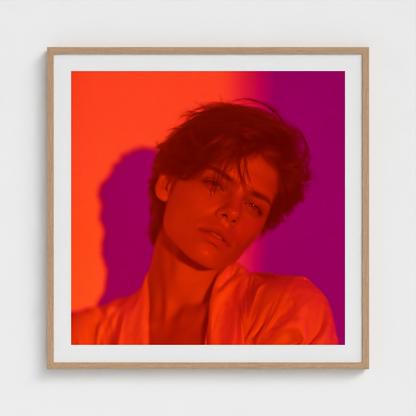 Ember Poise fine art photography print in a Natural frame — Chromatic Heat crop-to-fill cover v1 7e16aec93b