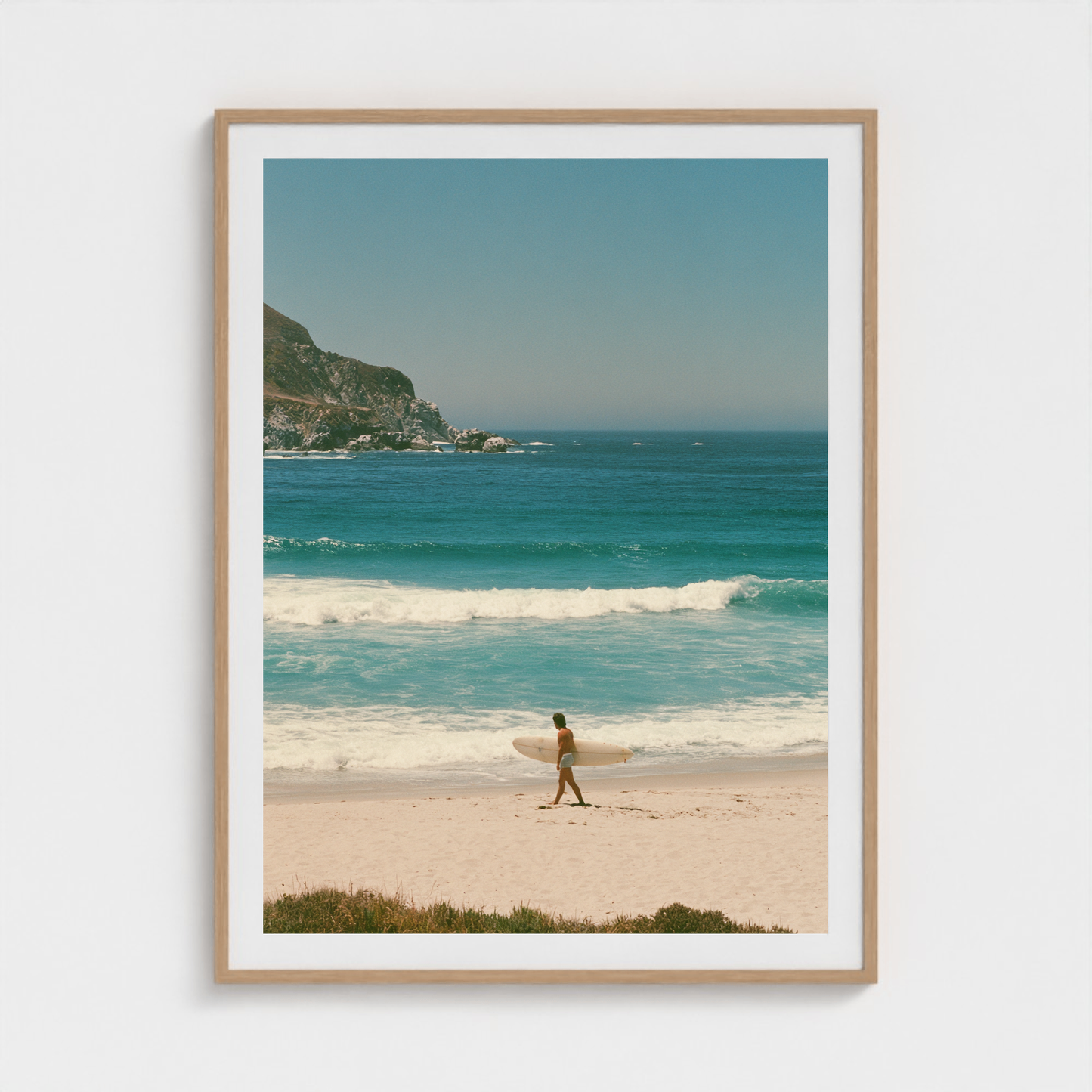 Long Walk to the Break fine art photography print in a Natural frame — Lost Paradise crop-to-fill cover v2 980e94c3ae