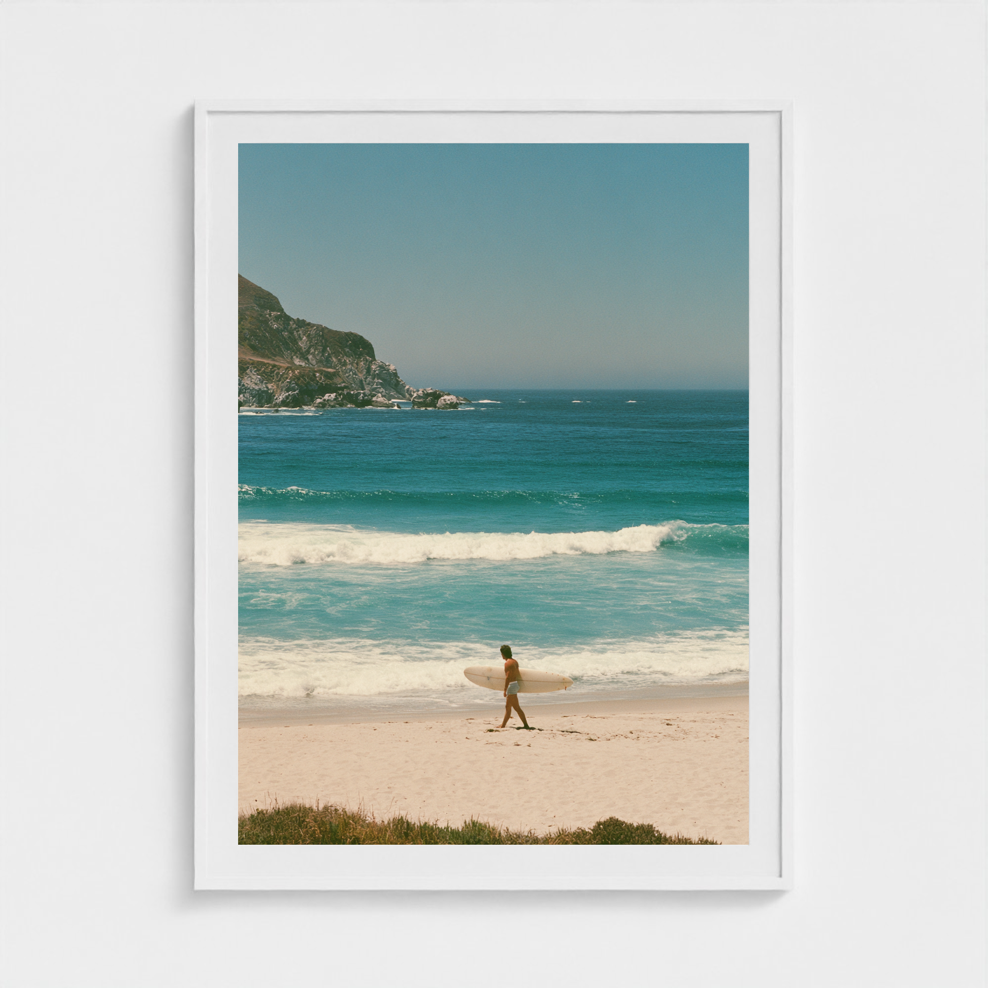 Long Walk to the Break fine art photography print in a White frame — Lost Paradise crop-to-fill cover v2 a5baa52394